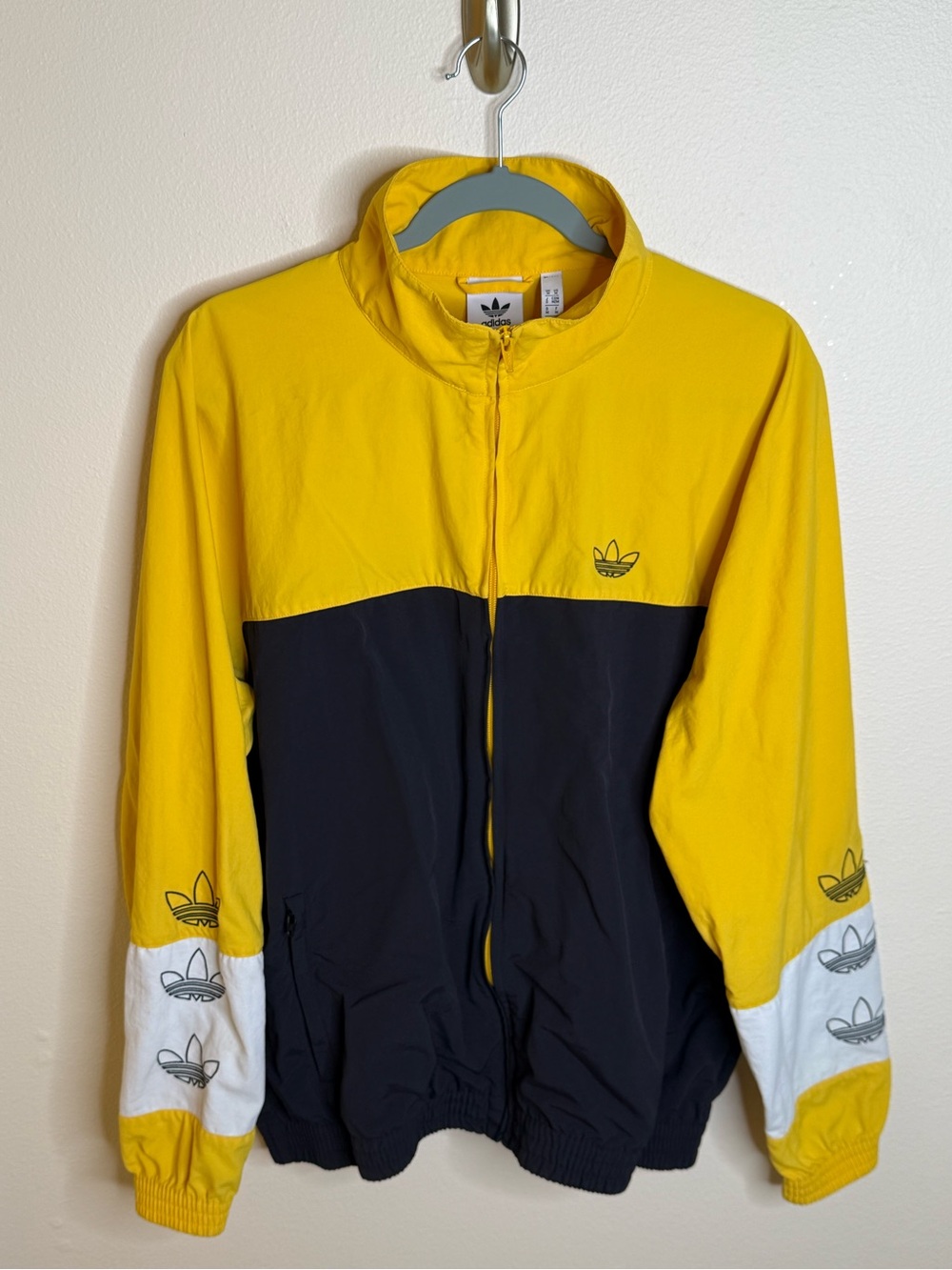 Adidas Track Jacket Men’s Original Y2K Full Zip Colorblock Size M